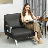 Polyester Fabric 2 Seater Sofa Bed 111cm Wide - Velmora