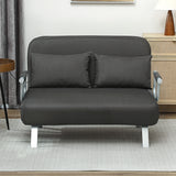 Polyester Fabric 2 Seater Sofa Bed 111cm Wide - Velmora