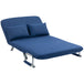 Polyester Fabric 2 Seater Sofa Bed 111cm Wide - Velmora