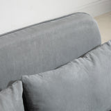 Polyester Fabric 2 Seater Sofa Bed 111cm Wide - Velmora