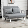Polyester Fabric 2 Seater Sofa Bed 111cm Wide - Velmora