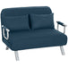 Polyester Fabric 2 Seater Sofa Bed 111cm Wide - Velmora