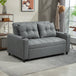 Polyester Fabric 2 Seater Sofa Bed 157cm Wide With 2 Pillows - Velmora