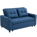 Polyester Fabric 2 Seater Sofa Bed 157cm Wide With 2 Pillows - Velmora