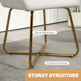 Polyester Fabric Accent Chair 60cm Wide With Metal Base - Velmora