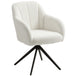 Polyester Fabric Accent Chair 63cm Wide With Steel Legs - Velmora