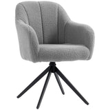 Polyester Fabric Accent Chair 63cm Wide With Steel Legs - Velmora