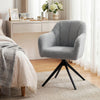 Polyester Fabric Accent Chair 63cm Wide With Steel Legs - Velmora