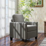 Polyester Fabric Armchair 78cm Wide - Velmora