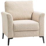 Polyester Fabric Armchair 82cm Wide - Velmora