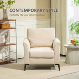 Polyester Fabric Armchair 82cm Wide - Velmora