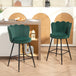Polyester Fabric Bar Chairs in Set Of 2 - Velmora