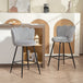 Polyester Fabric Bar Chairs in Set Of 2 - Velmora