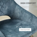 Polyester Fabric Bar Chairs in Set Of 2 With Steel Legs - Velmora