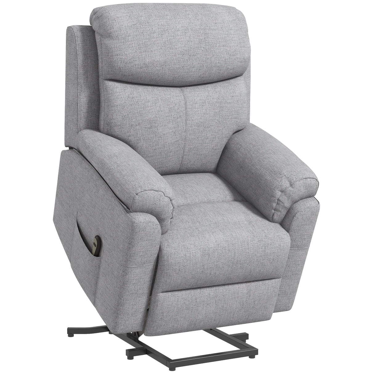 Polyester Fabric Electric Recliner Chair 83cm Wide - Velmora