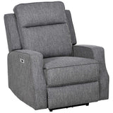 Polyester Fabric Electric Recliner Chair 84cm Wide - Velmora