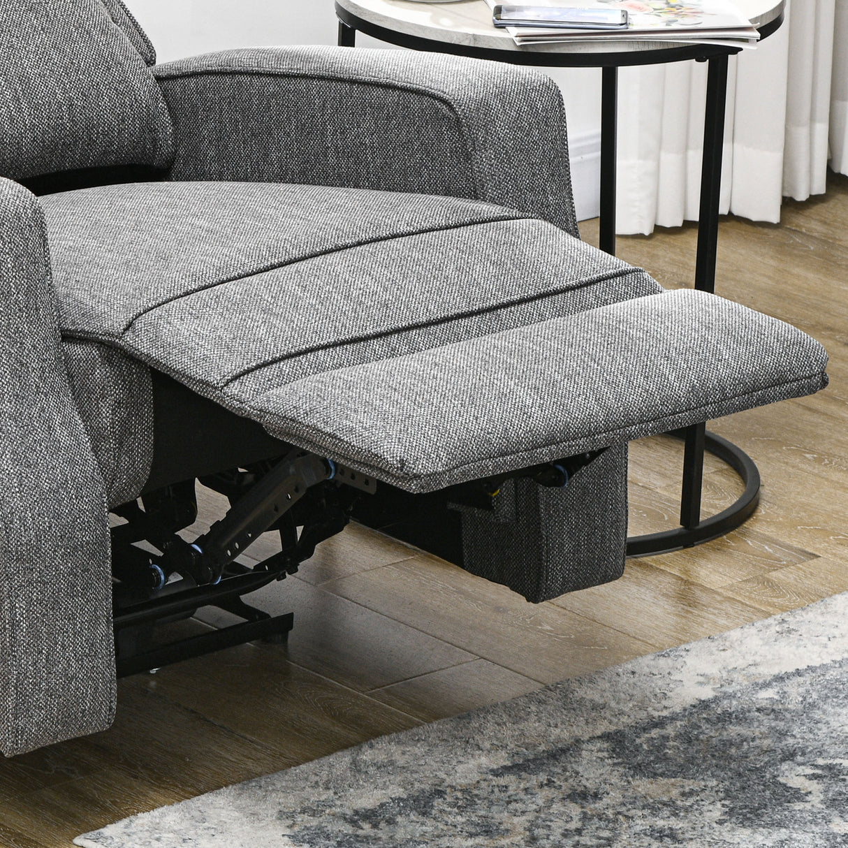 Polyester Fabric Electric Recliner Chair 84cm Wide - Velmora