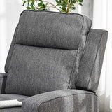 Polyester Fabric Electric Recliner Chair 84cm Wide - Velmora
