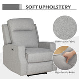 Polyester Fabric Electric Recliner Chair 84cm Wide - Velmora