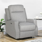 Polyester Fabric Electric Recliner Chair 84cm Wide - Velmora