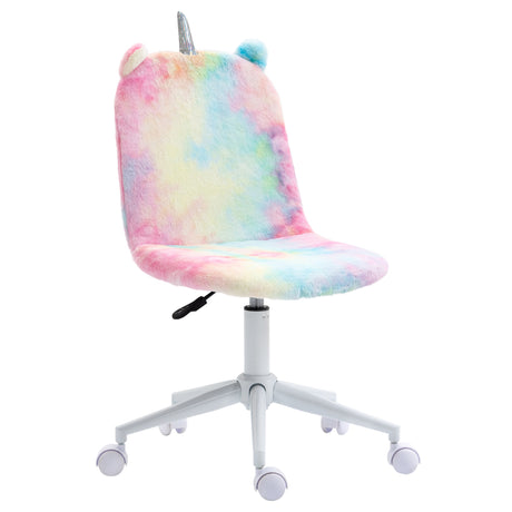 Polyester Fabric Home And Office Chair 41cm Wide With Swivel Wheel - Velmora