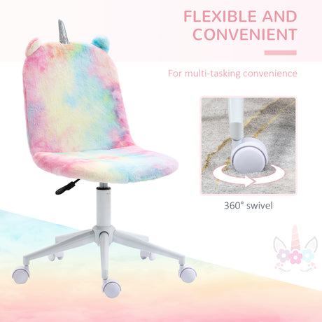 Polyester Fabric Home And Office Chair 41cm Wide With Swivel Wheel - Velmora