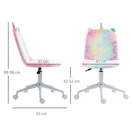 Polyester Fabric Home And Office Chair 41cm Wide With Swivel Wheel - Velmora