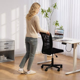 Polyester Fabric Home And Office Chair 43cm W x 54cm D Armless - Velmora