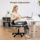Polyester Fabric Home And Office Chair 43cm W x 54cm D Armless - Velmora