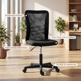Polyester Fabric Home And Office Chair 43cm W x 54cm D Armless - Velmora