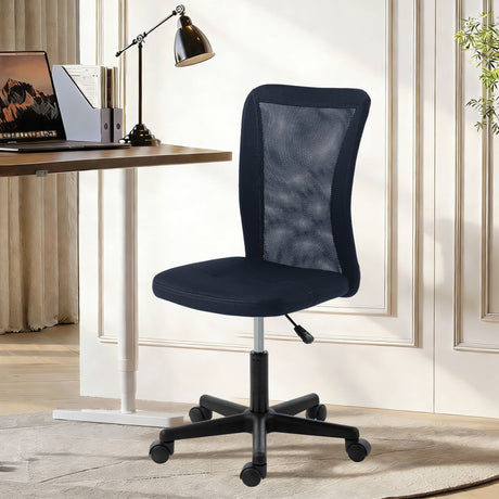 Polyester Fabric Home And Office Chair 43cm W x 54cm D Armless - Velmora