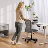 Polyester Fabric Home And Office Chair 43cm W x 54cm D Armless - Velmora