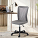 Polyester Fabric Home And Office Chair 43cm W x 54cm D Armless - Velmora