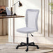 Polyester Fabric Home And Office Chair 43cm W x 54cm D Armless - Velmora
