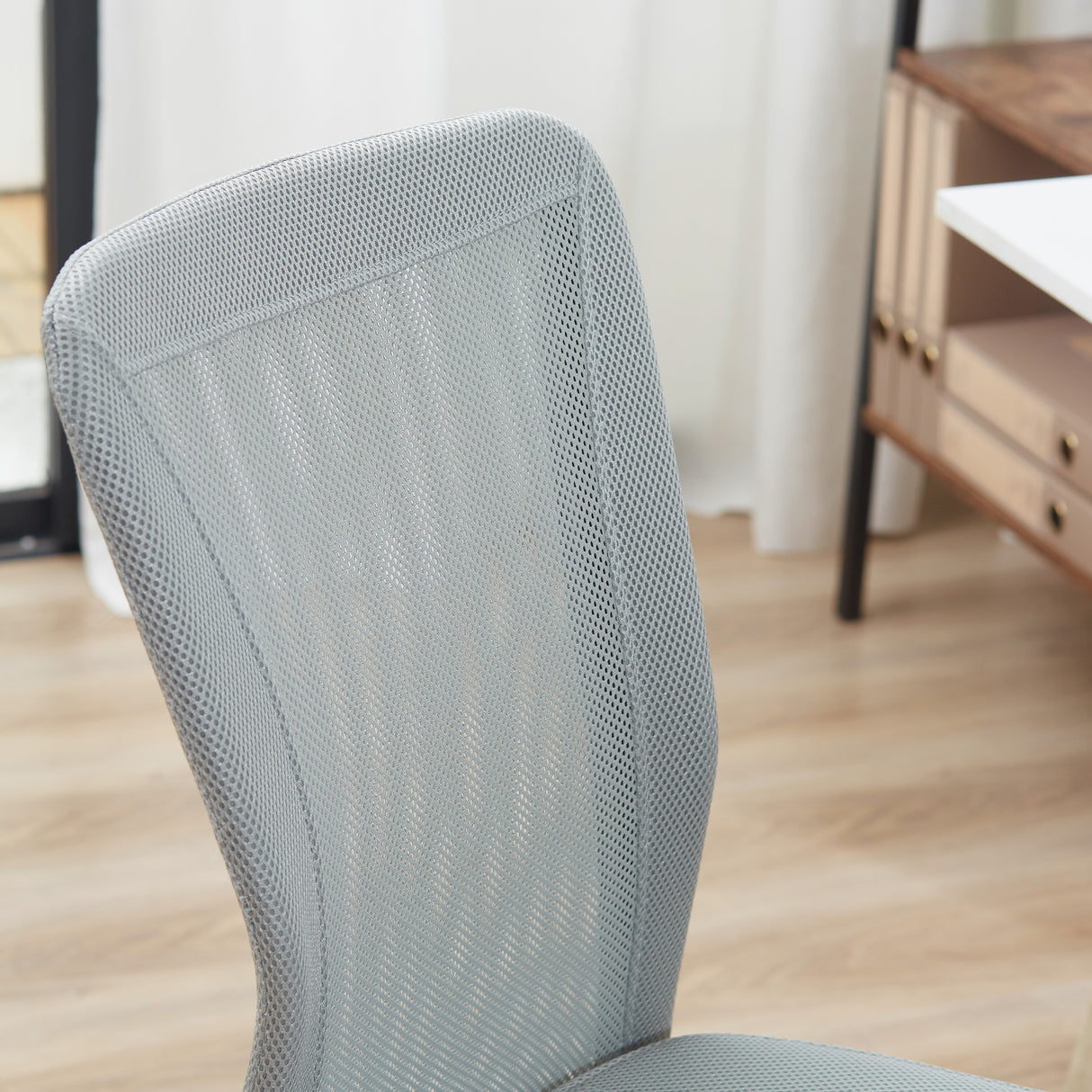 Polyester Fabric Home And Office Chair 43cm W x 58cm D Armless - Velmora
