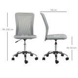 Polyester Fabric Home And Office Chair 43cm W x 58cm D Armless - Velmora