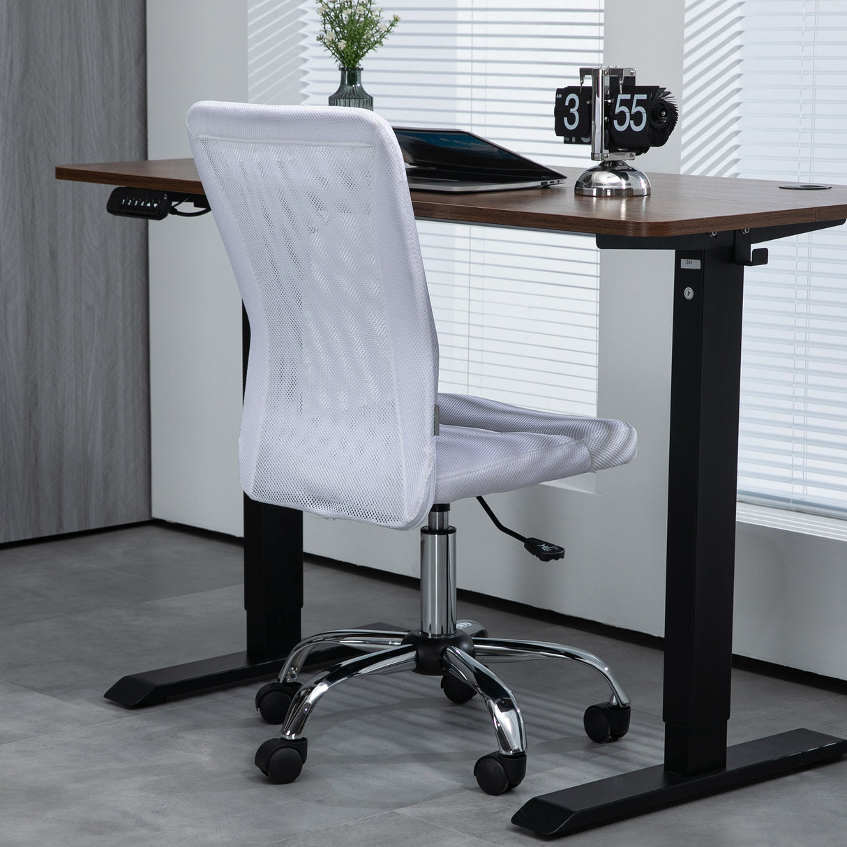 Polyester Fabric Home And Office Chair 43cm W x 58cm D Armless - Velmora