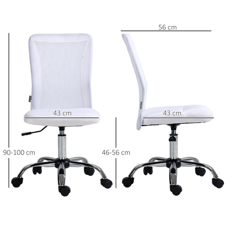 Polyester Fabric Home And Office Chair 43cm W x 58cm D Armless - Velmora