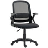 Polyester Fabric Home And Office Chair 57.5cm Wide With Flip Up Armrest - Velmora