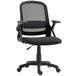 Polyester Fabric Home And Office Chair 57.5cm Wide With Flip Up Armrest - Velmora