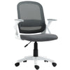 Polyester Fabric Home And Office Chair 57.5cm Wide With Flip Up Armrest - Velmora