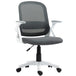 Polyester Fabric Home And Office Chair 57.5cm Wide With Flip Up Armrest - Velmora