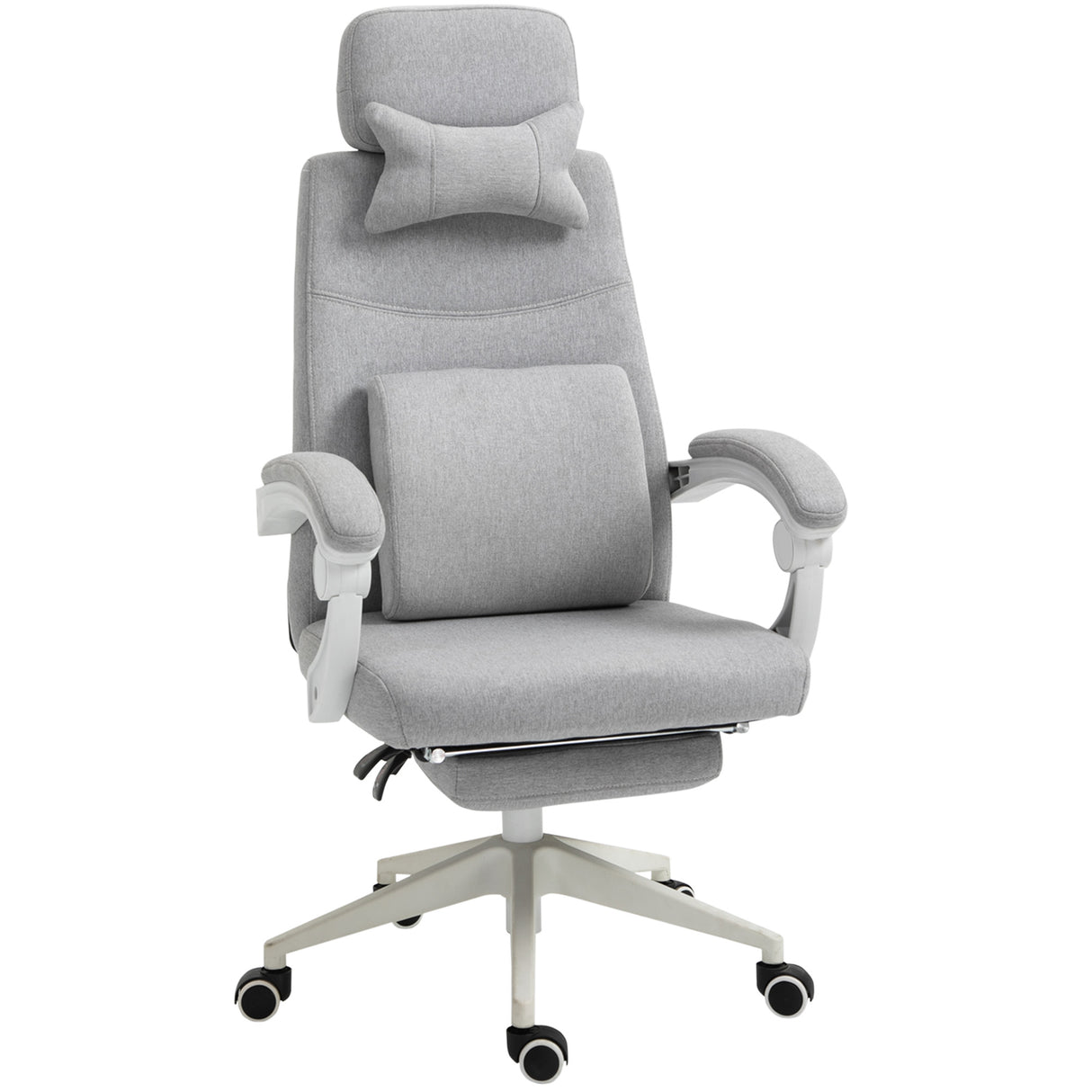 Polyester Fabric Home And Office Chair 62cm Wide High Back - Velmora