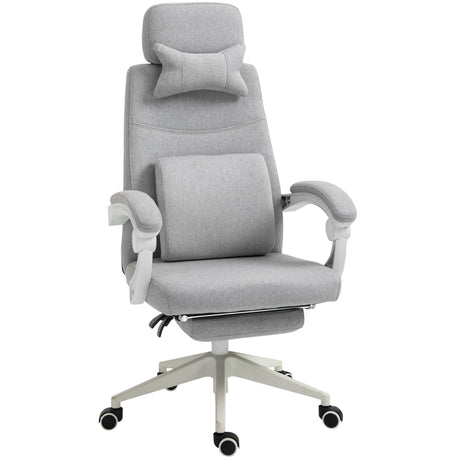Polyester Fabric Home And Office Chair 62cm Wide High Back - Velmora