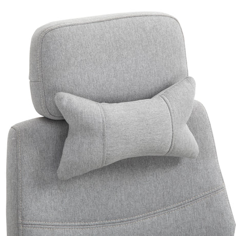 Polyester Fabric Home And Office Chair 62cm Wide High Back - Velmora
