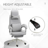 Polyester Fabric Home And Office Chair 62cm Wide High Back - Velmora