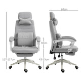 Polyester Fabric Home And Office Chair 62cm Wide High Back - Velmora