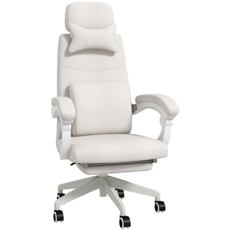 Polyester Fabric Home And Office Chair 62cm Wide High Back - Velmora