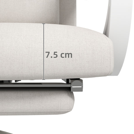 Polyester Fabric Home And Office Chair 62cm Wide High Back - Velmora