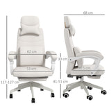 Polyester Fabric Home And Office Chair 62cm Wide High Back - Velmora